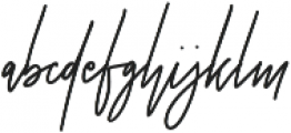 Otentic Signature otf (400) Font LOWERCASE