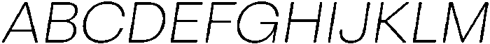 Otfits Grotesk Extra Light Italic otf (200) Font UPPERCASE