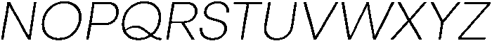 Otfits Grotesk Extra Light Italic otf (200) Font UPPERCASE
