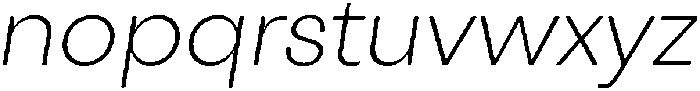 Otfits Grotesk Extra Light Italic otf (200) Font LOWERCASE