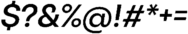 Otfits Grotesk Medium Italic otf (500) Font OTHER CHARS