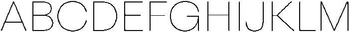 Otfits Grotesk Thin Var ttf (100) Font UPPERCASE