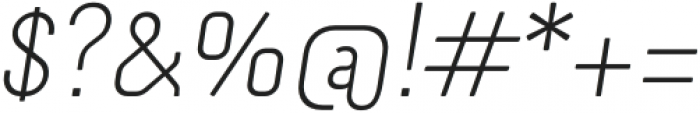OtsuSans-ThinItalic otf (100) Font OTHER CHARS