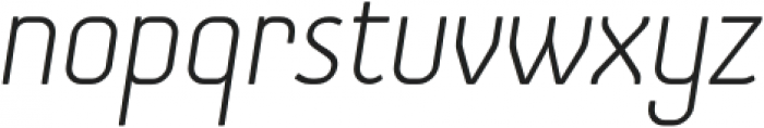 OtsuSans-ThinItalic otf (100) Font LOWERCASE