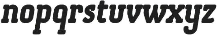 OtsuSlab-BoldItalic otf (700) Font LOWERCASE