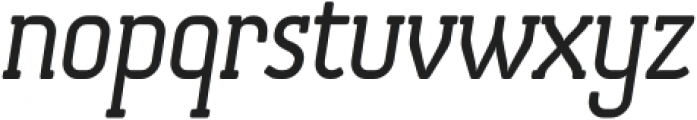 OtsuSlab-BookItalic otf (400) Font LOWERCASE