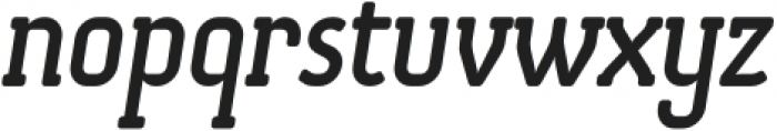 OtsuSlab-MediumItalic otf (500) Font LOWERCASE