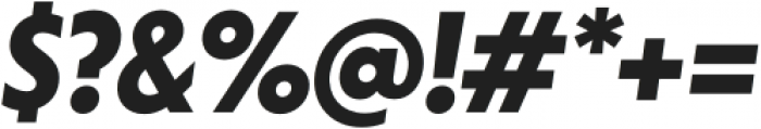 Otterco Display Bold Italic otf (700) Font OTHER CHARS