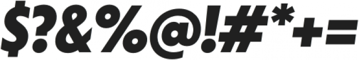 Otterco Display ExtraBold Italic otf (700) Font OTHER CHARS