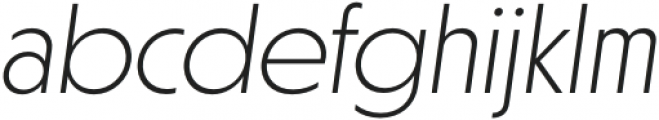 Otterco Display ExtraLight Italic otf (200) Font LOWERCASE