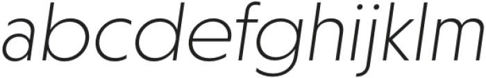 Otterco ExtraLight Italic otf (200) Font LOWERCASE