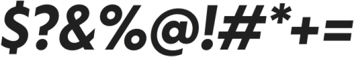 Otterco SemiBold Italic otf (600) Font OTHER CHARS