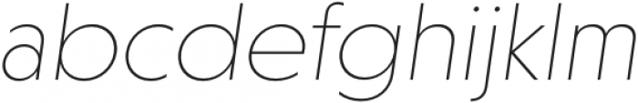 Otterco Thin Italic otf (100) Font LOWERCASE