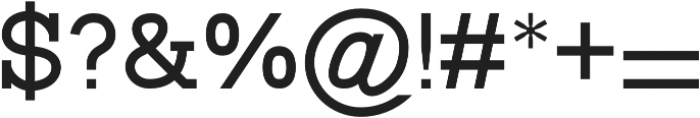 Otto Slab Serif Regular otf (400) Font OTHER CHARS