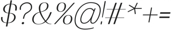 Ottomsan ExtraLight Italic otf (200) Font OTHER CHARS