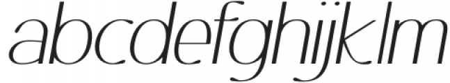 Ottomsan ExtraLight Italic otf (200) Font LOWERCASE