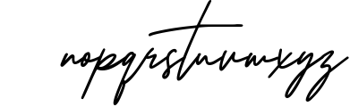 Oturllis Signature Font LOWERCASE