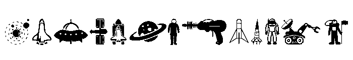 Other Space Font UPPERCASE