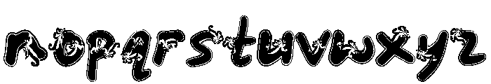 Otter Font LOWERCASE