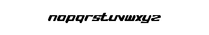 oto sticker Font LOWERCASE