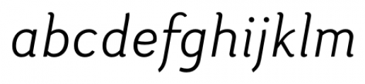 Otari Light Italic Font LOWERCASE