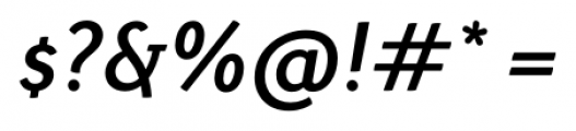 Otari Medium Italic Font OTHER CHARS
