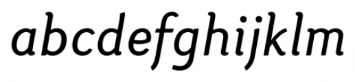 Otari Regular Italic Font LOWERCASE