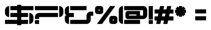 Otomo Stencil Font OTHER CHARS