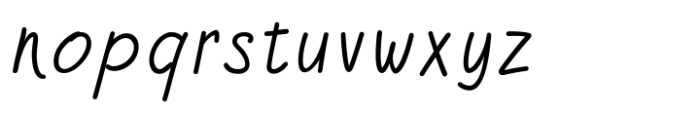 OT Izzy Regular Font LOWERCASE