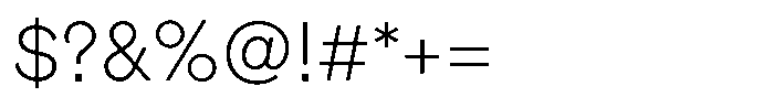 OT Magnet Arabic Light Font OTHER CHARS