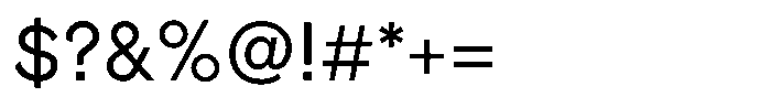 OT Magnet Arabic Regular Font OTHER CHARS