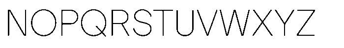 OT Magnet Arabic Thin Font UPPERCASE