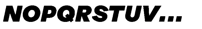 OT Magnet Black Italic Font UPPERCASE