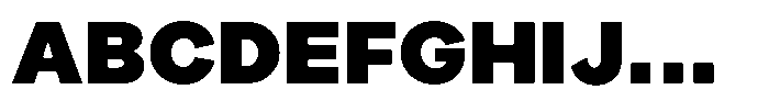 OT Magnet Black Font UPPERCASE