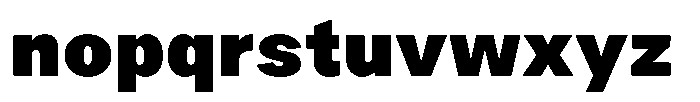 OT Magnet Black Font LOWERCASE