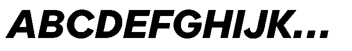 OT Magnet Bold Italic Font UPPERCASE