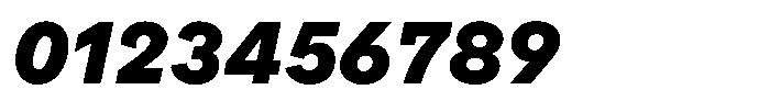 OT Magnet Heavy Italic Font OTHER CHARS