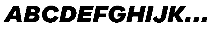 OT Magnet Heavy Italic Font UPPERCASE