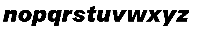 OT Magnet Heavy Italic Font LOWERCASE