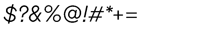 OT Magnet Light Italic Font OTHER CHARS