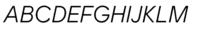 OT Magnet Light Italic Font UPPERCASE