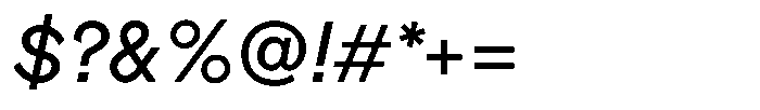 OT Magnet Regular Italic Font OTHER CHARS
