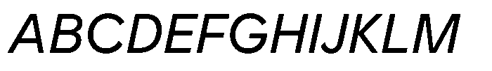 OT Magnet Regular Italic Font UPPERCASE