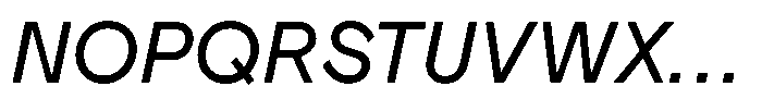 OT Magnet Regular Italic Font UPPERCASE