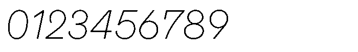 OT Magnet Thin Italic Font OTHER CHARS