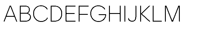 OT Magnet Thin Font UPPERCASE