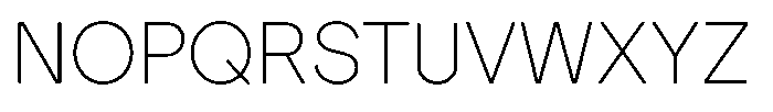 OT Magnet Thin Font UPPERCASE