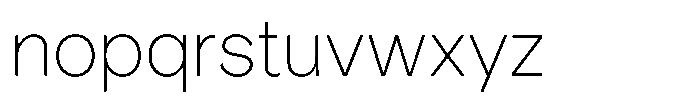 OT Magnet Thin Font LOWERCASE