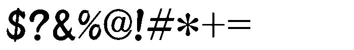 OT-NB Bold Font OTHER CHARS