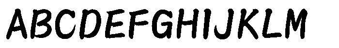 OT-NB Bold Font UPPERCASE